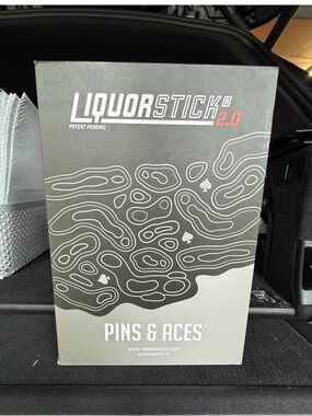 Pins & Aces LiquorStick 2.0 Black & Gray Golf Bag Accessories